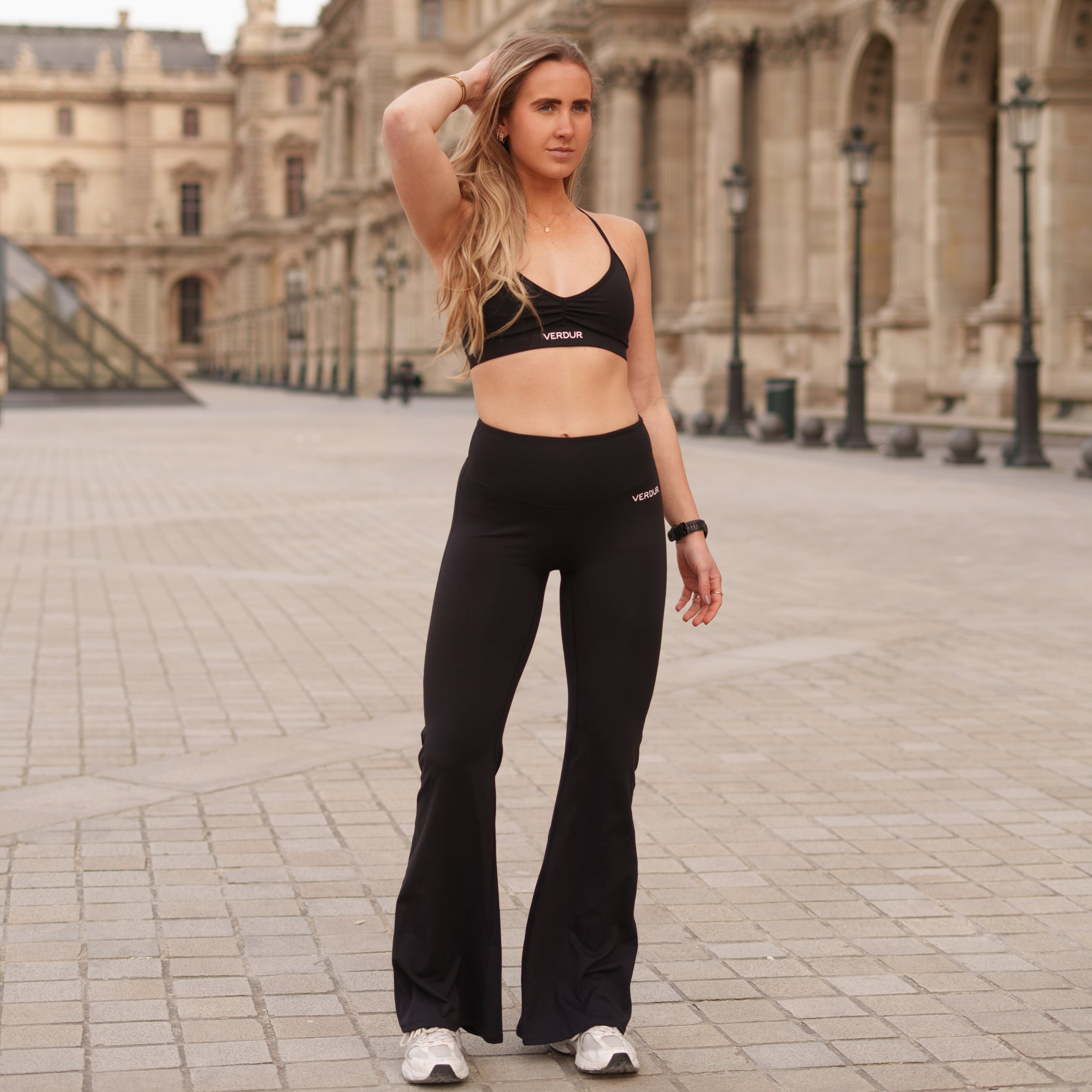 Flared Leggings Zwart