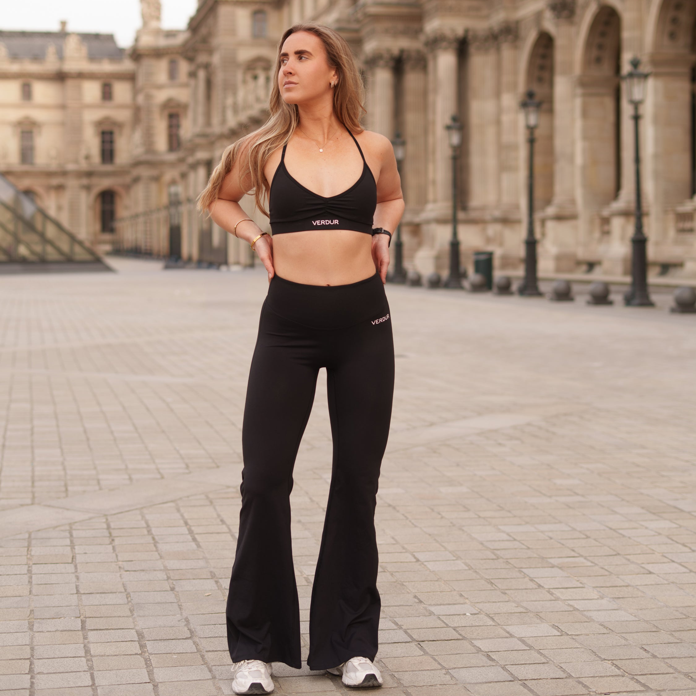 Flared Leggings Zwart