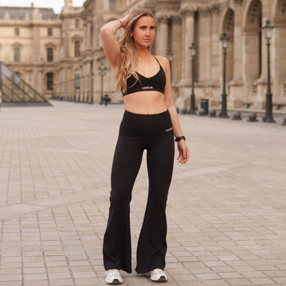 Flared Leggings Zwart