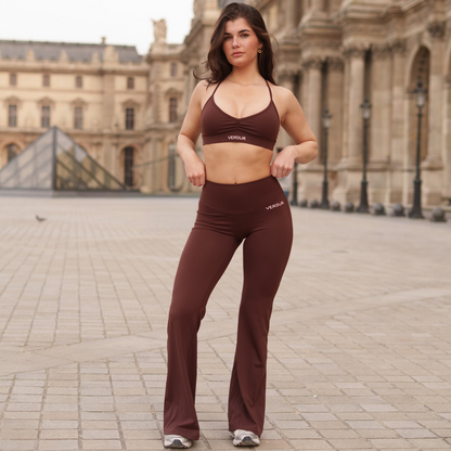 Flared Leggings Coffee